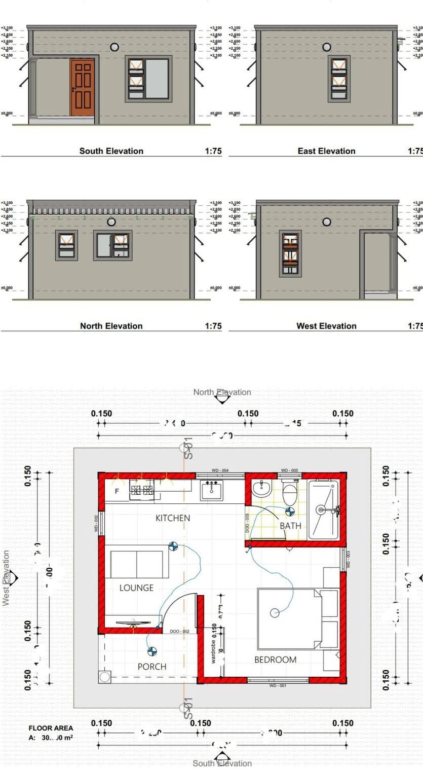 Architectural house floor plan