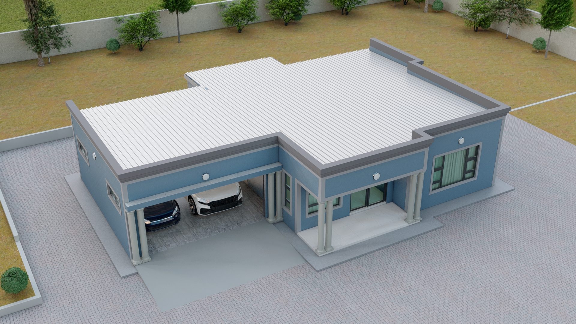 2 Bedroom House Layout Example